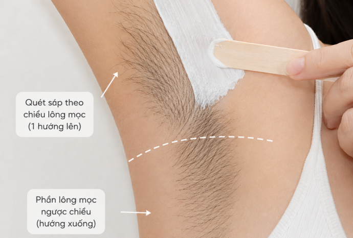 Cách wax nách tại nhà không đau