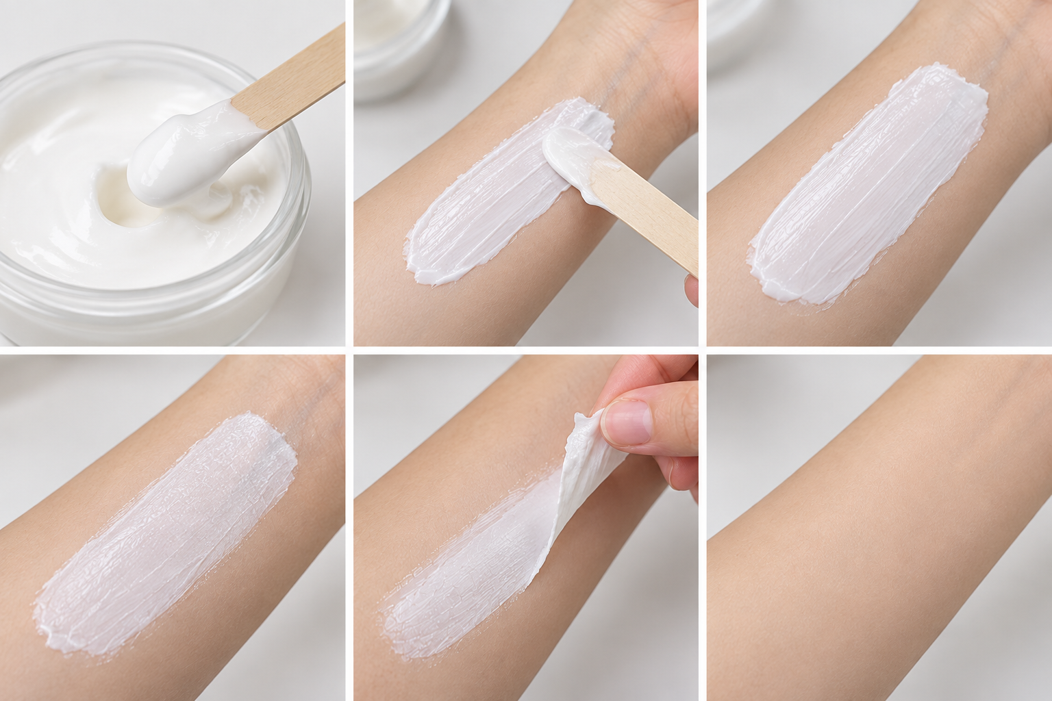 Test sáp wax lông trên da