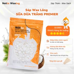 Sáp Wax Lông Dừa Trắng Premier Netta Waxing - Wax Sạch Mọi Loại Lông
