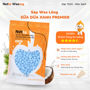 Sáp Wax Lông Dừa Xanh Premier Netta Waxing - Wax Sạch Mọi Loại Lông