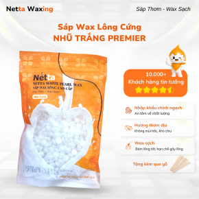 Sáp Wax Lông Nhũ Trắng Premier Netta Waxing - Chuyên Wax Lông Cứng Bikini/Nách/Râu Nam