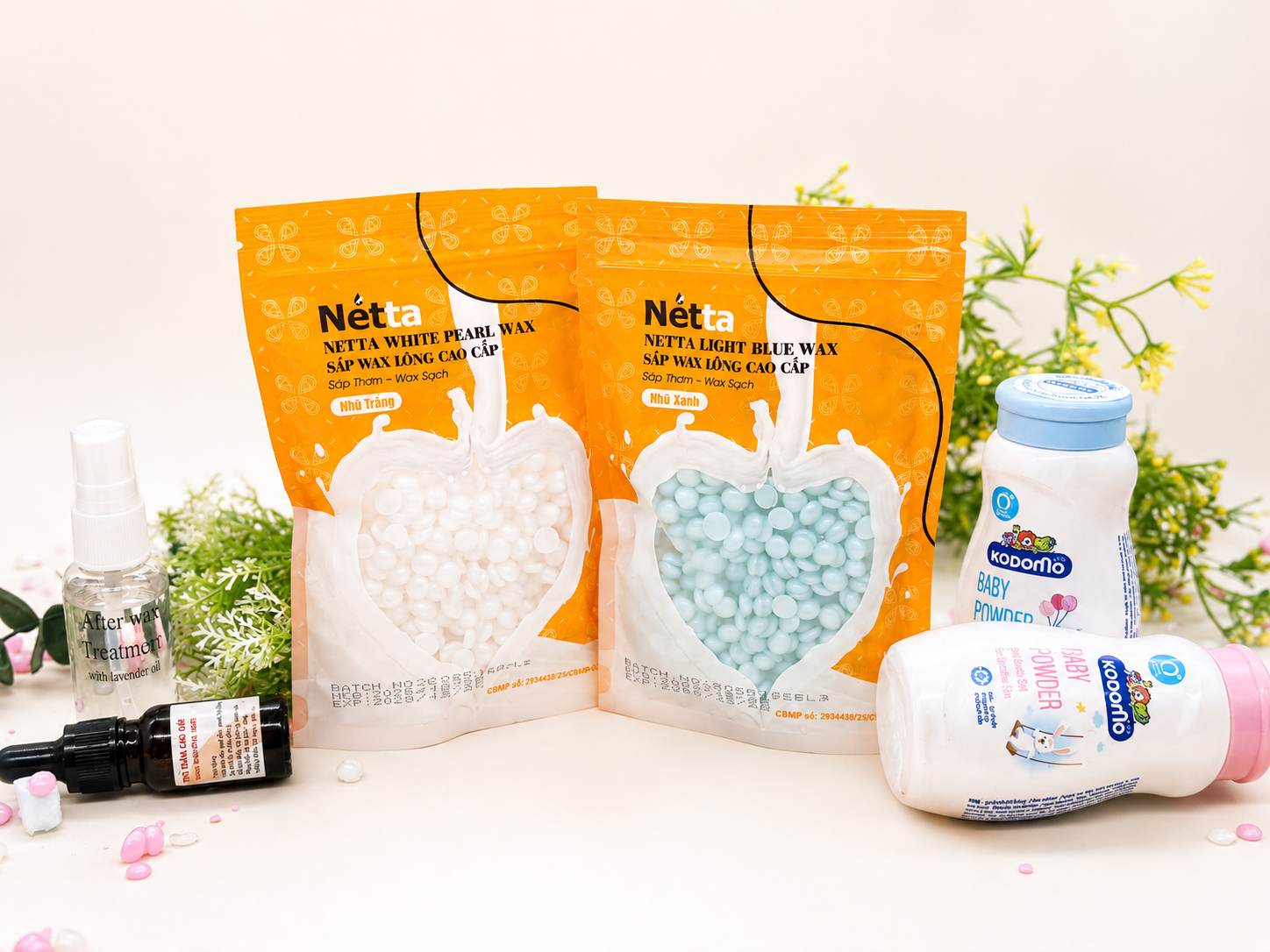 Sáp wax nhũ Netta chuyên lông cứng