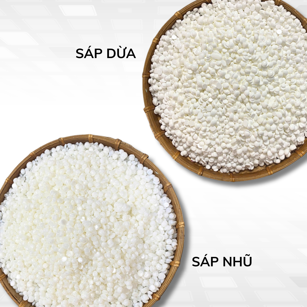 hạt sáp nhũ và sáp dừa Netta
