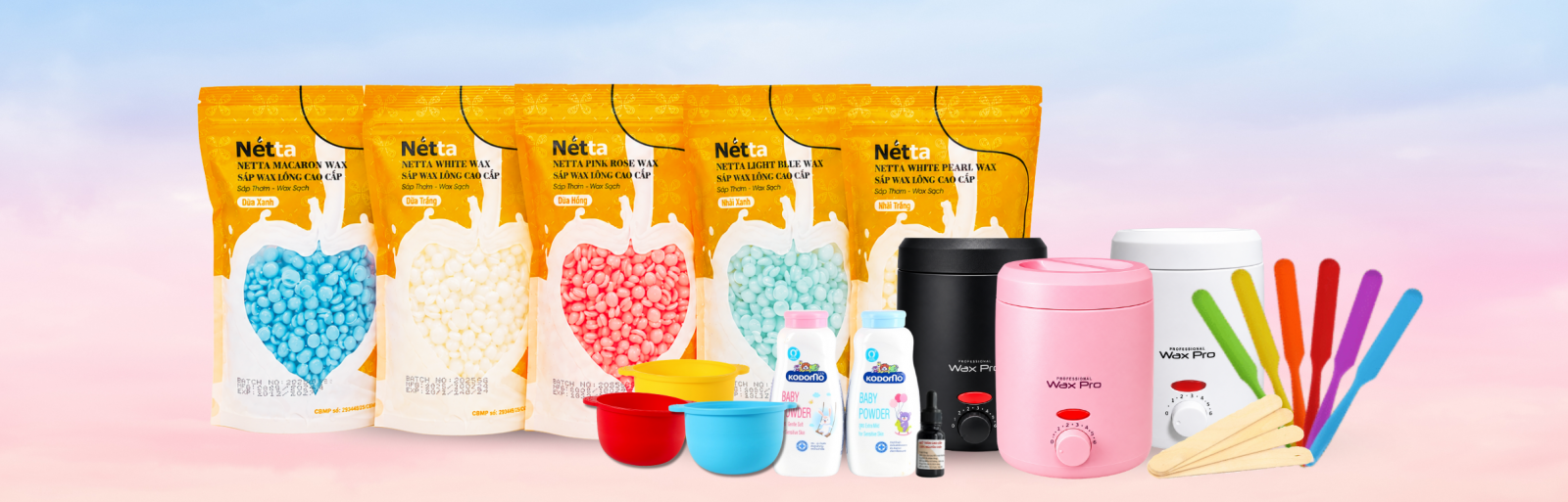 Các sản phẩm nhà Netta waxing