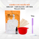 Combo 100g sáp, chén silicon, mỡ trăn (tặng kèm que silicon) 0
